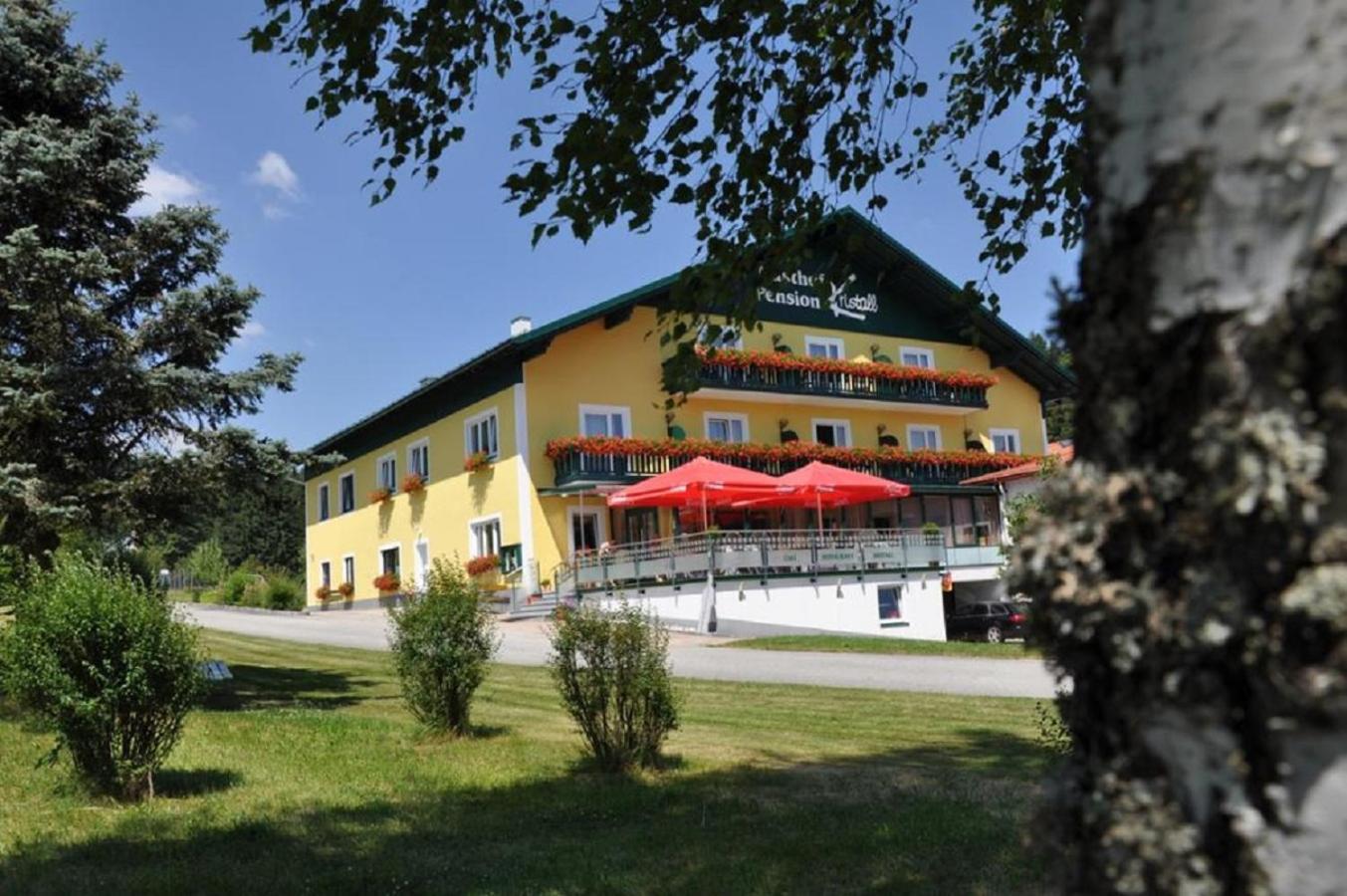 Cafe-Pension Kristall Hirschenwies Bagian luar foto