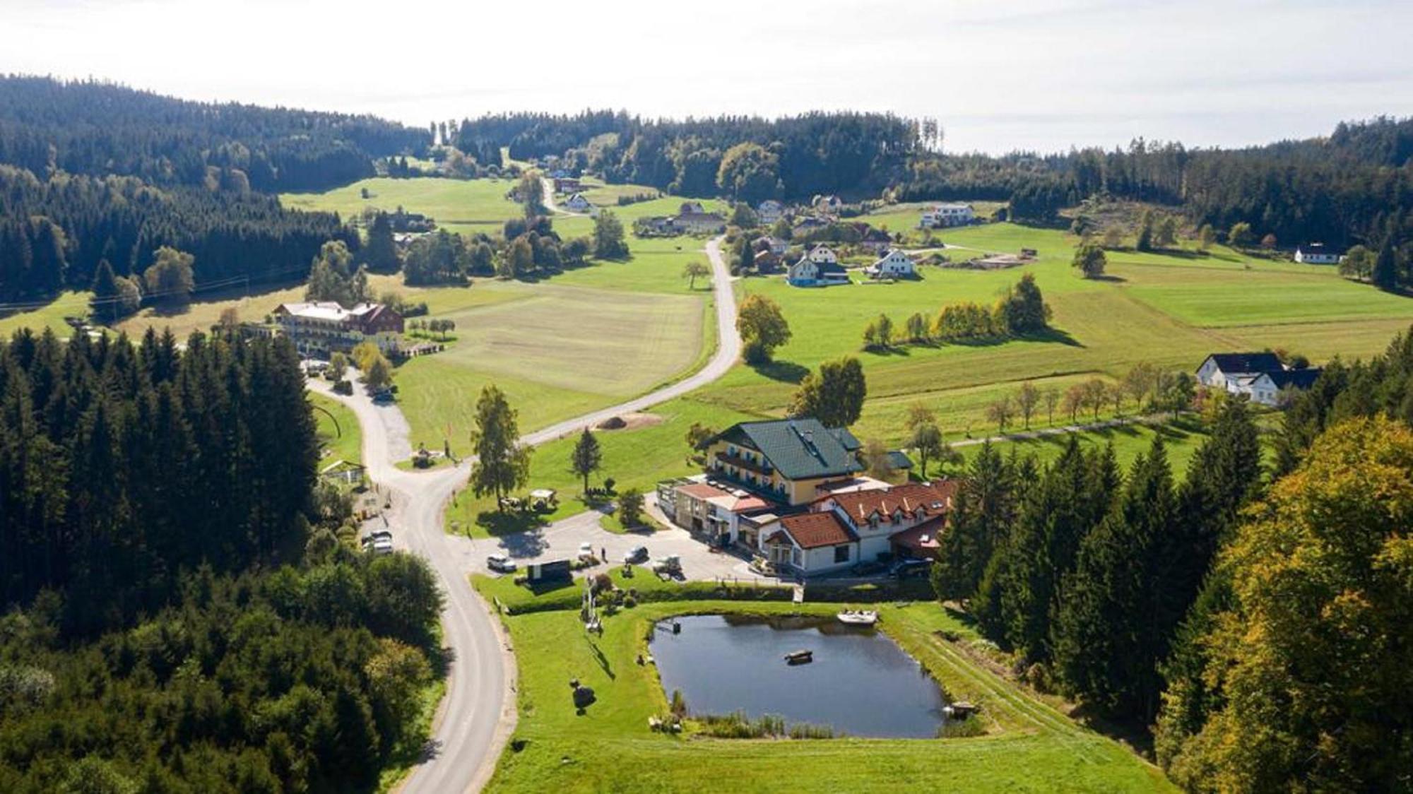 Cafe-Pension Kristall Hirschenwies Bagian luar foto