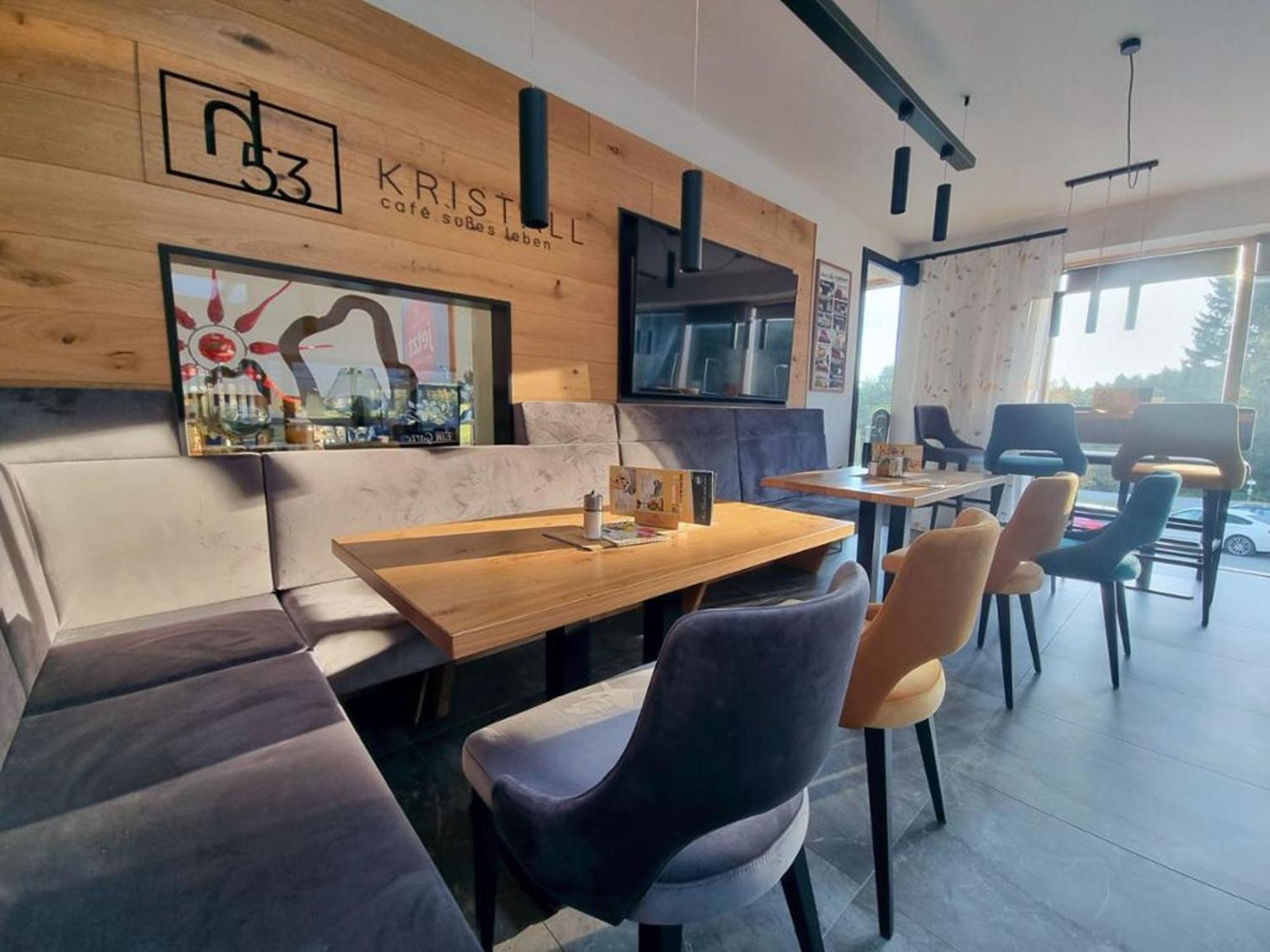 Cafe-Pension Kristall Hirschenwies Bagian luar foto